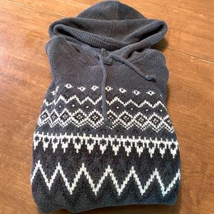Geometric Navy Blue XXL Hoody